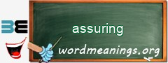 WordMeaning blackboard for assuring